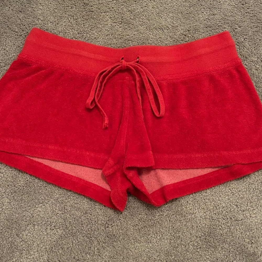 Hard Tail Shorts | Red Terry Shorts Size Large (7-14)